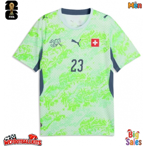 Switzerland Zeki Amdouni #23 Replica Away Stadium Shirt World Cup 2026 Short Sleeve